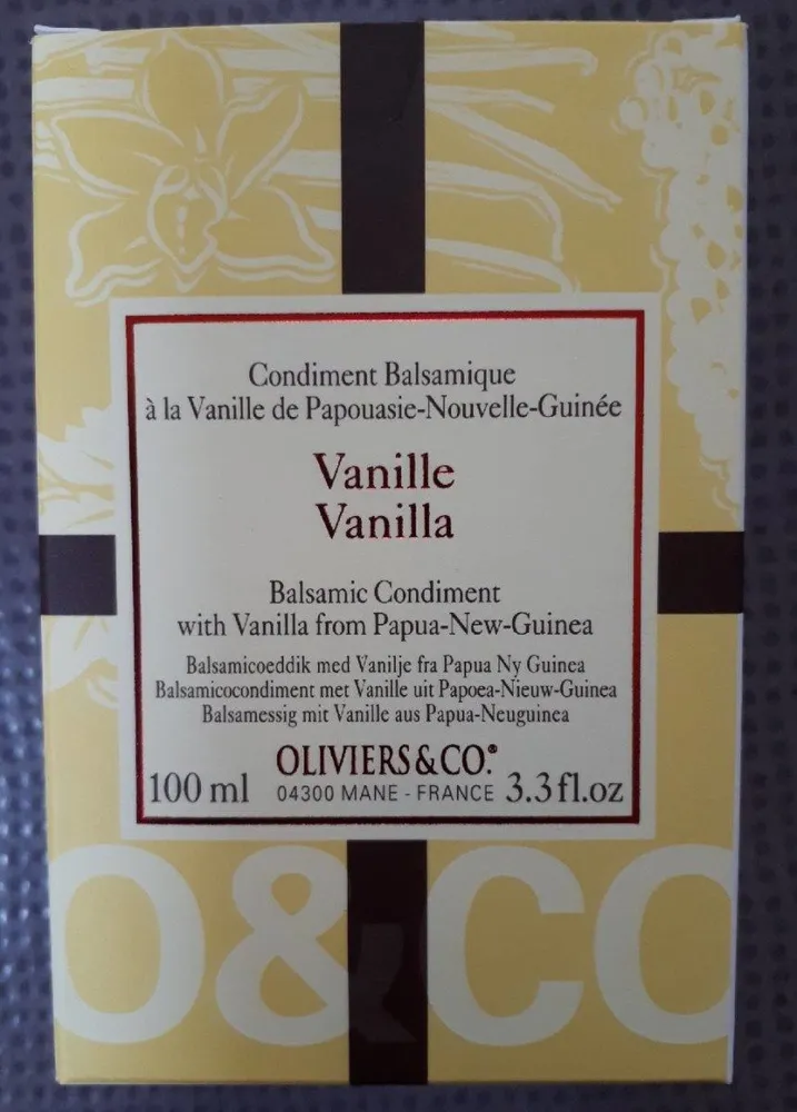 Condiment balsamique à la vanille