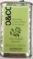 Spécialité à base d'olive et de basilic