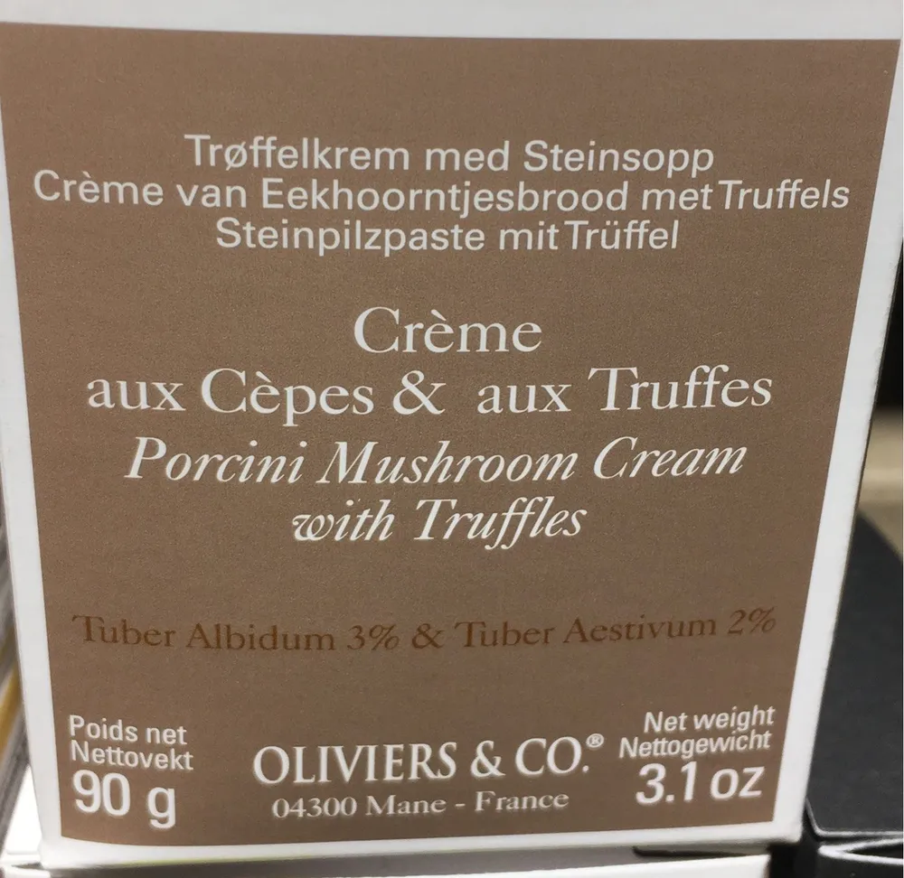 Crème aux cèpes & aux truffes