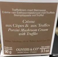 Crème aux cèpes & aux truffes