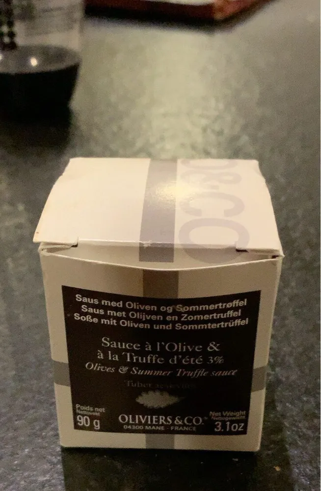 Sauce a l’olive & à la truffe d’été (3%)