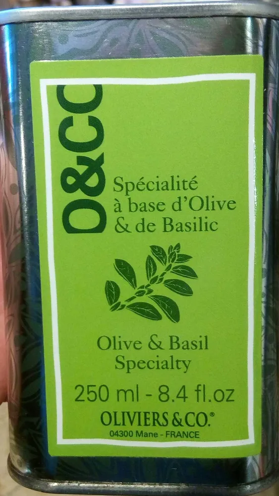 Spécialité à base d'olive & de basilic