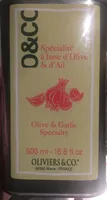 Specialité à base d'olive et d'ail