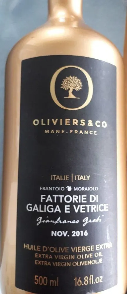 Huile d'olive vierge extra nov. 2016