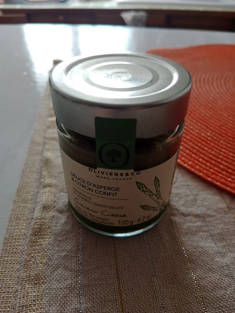 délice d'asperges et citron confit