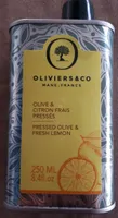Huile d'olive au citron frais