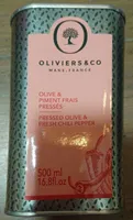 Olive et piment frais préssés