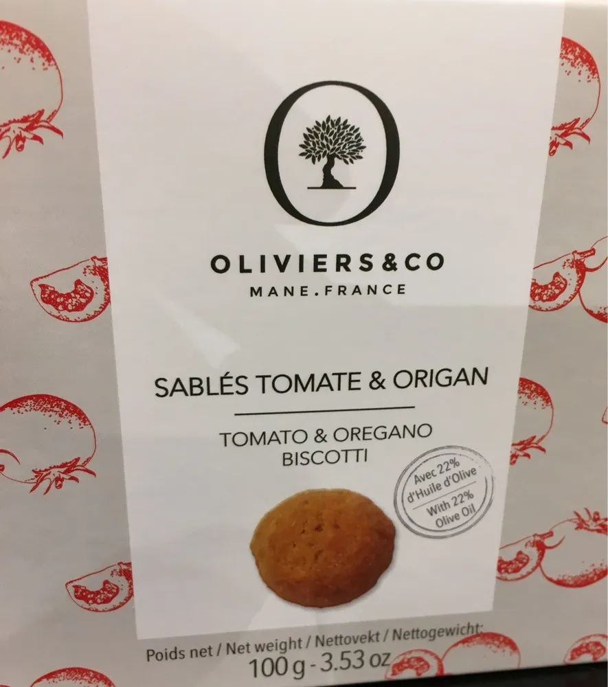 Sablés tomate & origan