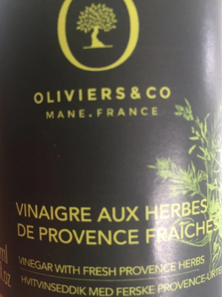 Vinaigre aux herbes de provence fraîches