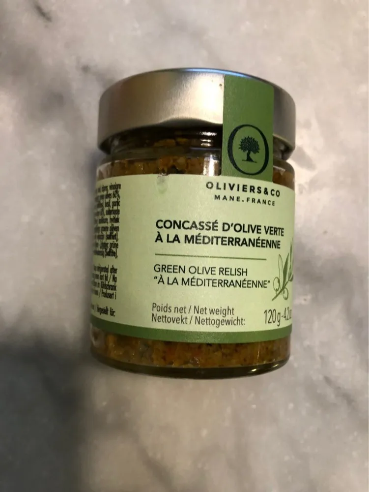 Concassé d'olive verte a la mediterraneenne