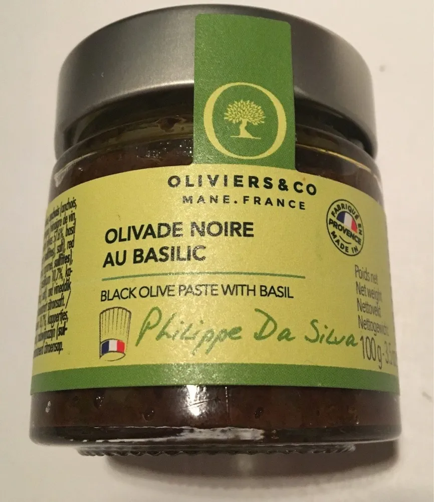 Oliviade noire au basilic