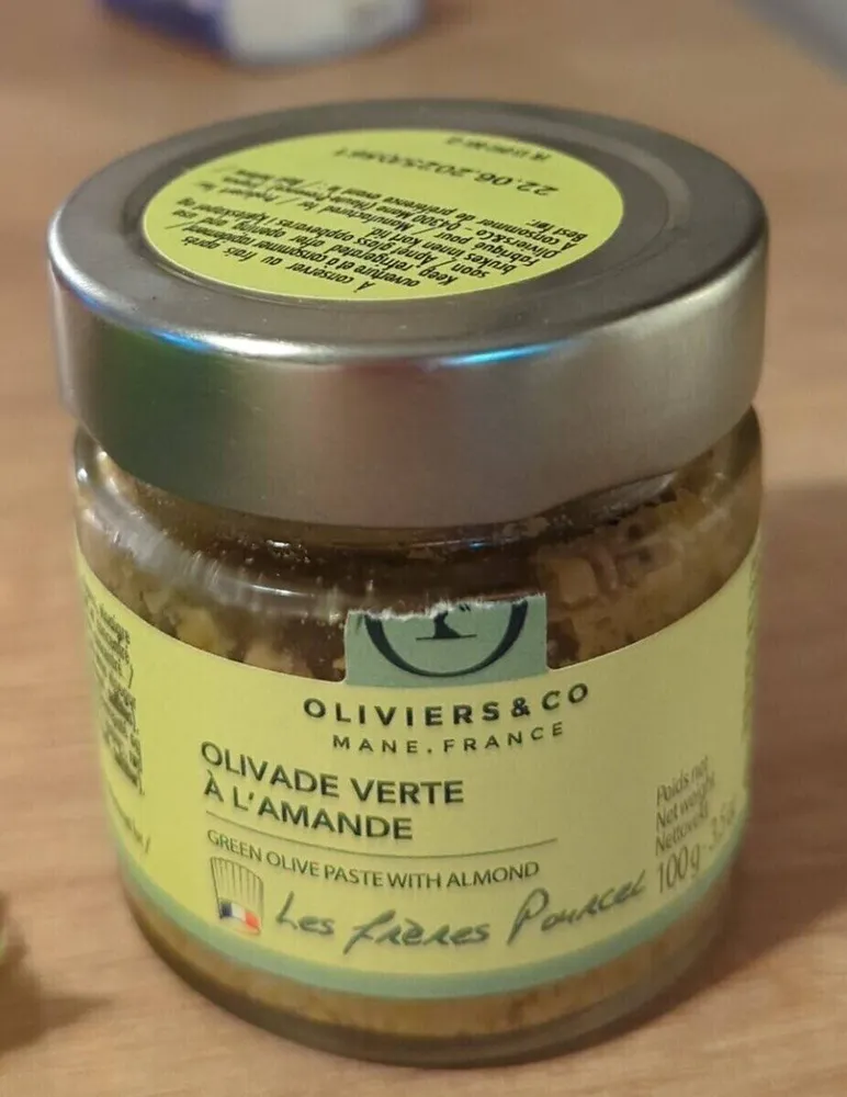 Olivade verte à l'amande