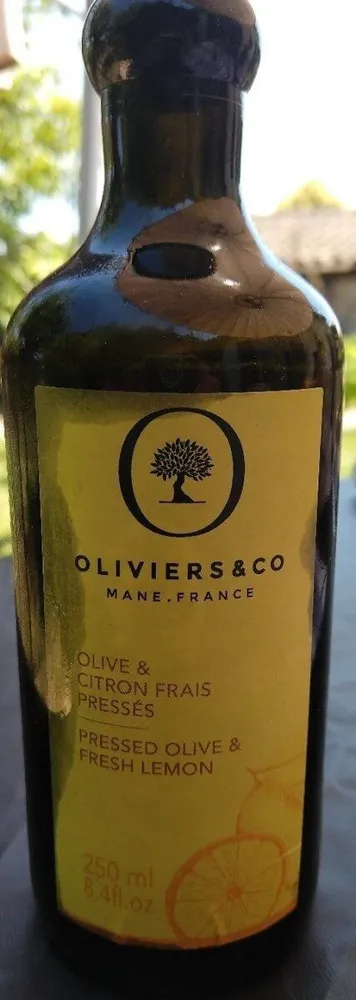 Huile olive et citron frais pressé