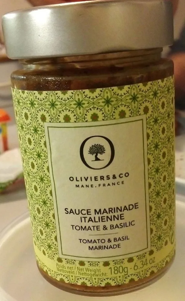 Sauce marinade italienne tomate basilic