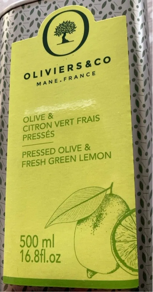 Huile olive et citron vert frais