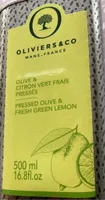 Huile olive et citron vert frais
