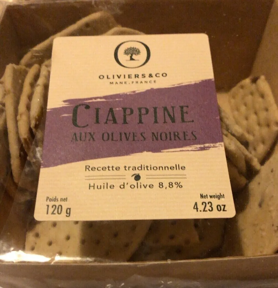 Ciappine aux olives noires