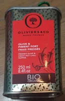 Olive et piment fort frais pressés