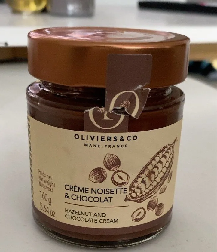 Crème noisette et chocolat