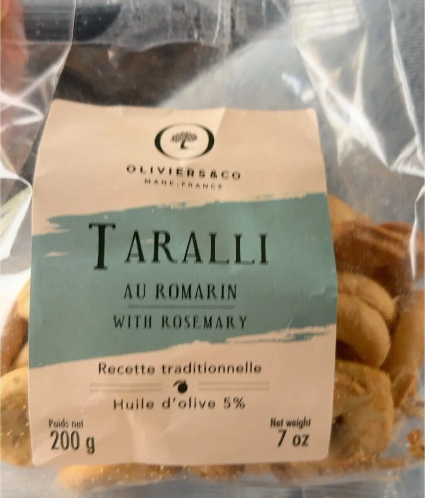 Taralli Romarin Olivier and co
