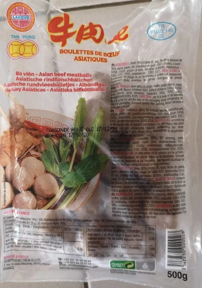 Boulettes de boeuf asiatiques