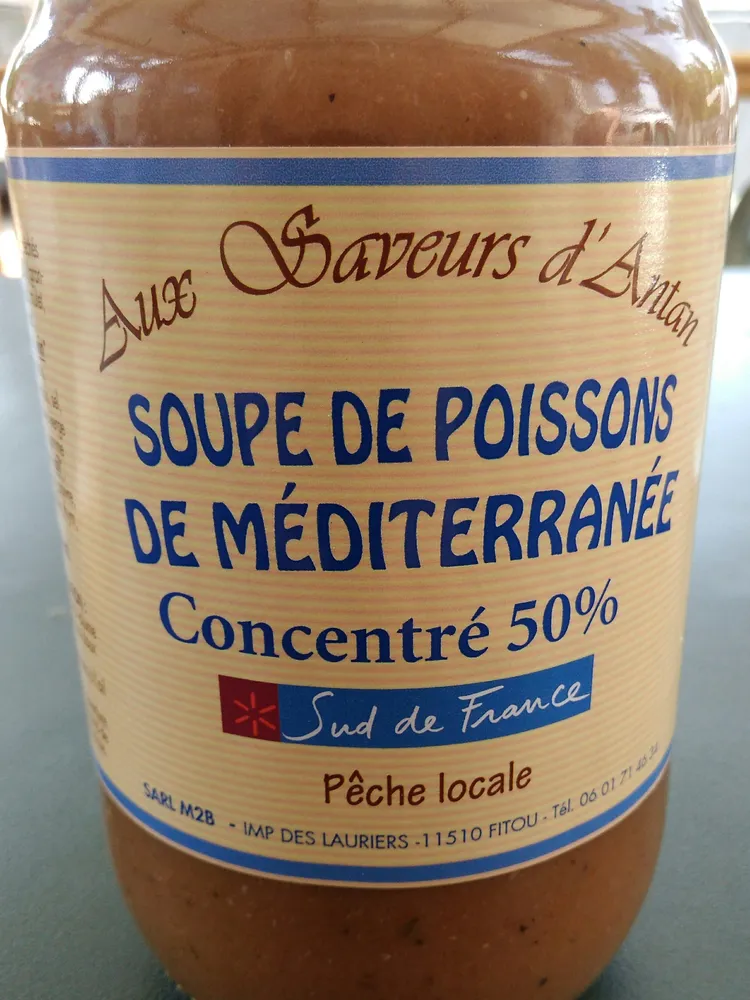 Soupe de poissons de Méditerannée