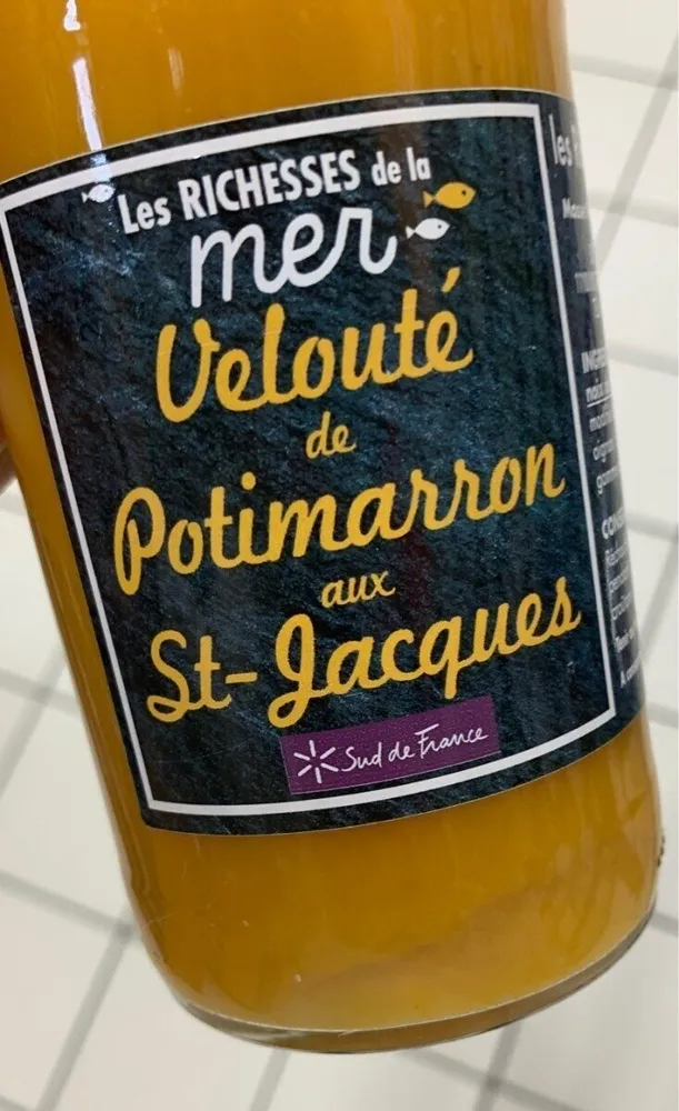 Veloute de potimarron aux st jacques