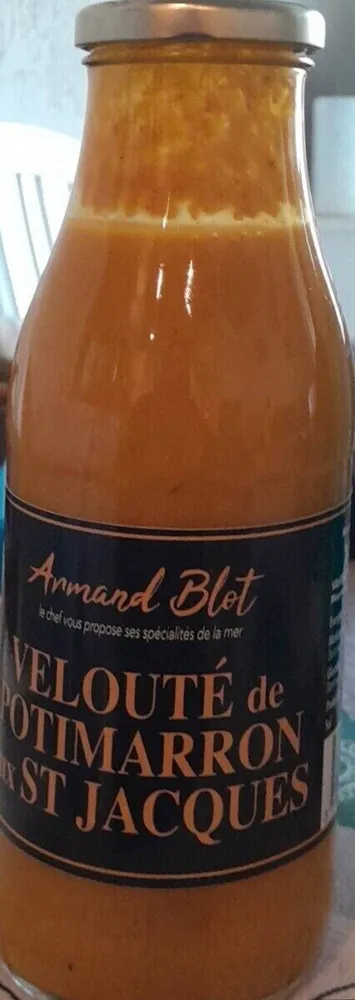 Velouté de potimarron aux st jacques