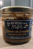 Caviar de tomates aux éclats d'anchois