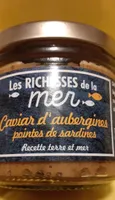 Caviar d'aubergines  pointes de sardines