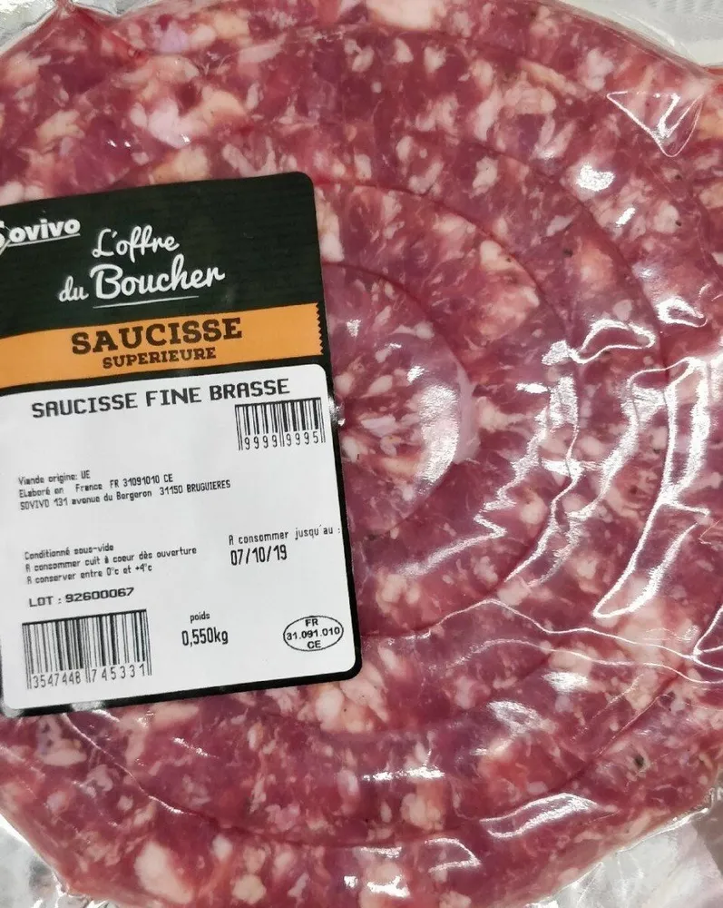 Saucisse fine brassé
