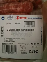 6 Chipolatas supérieures