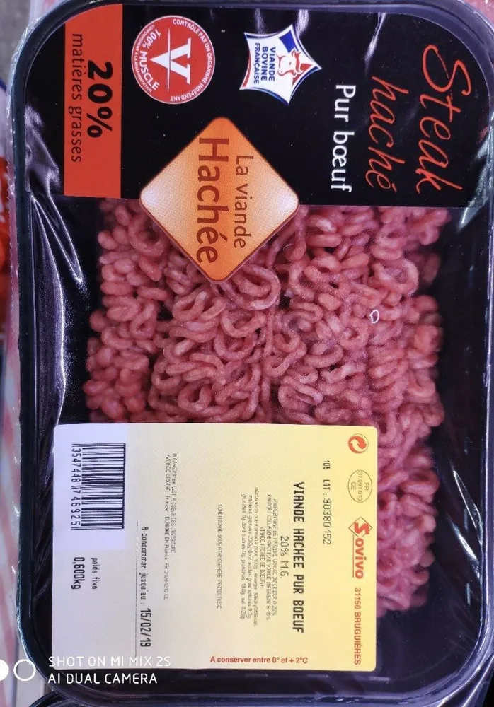 Viande hachée pur bœuf