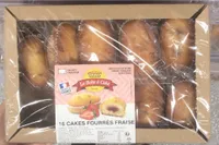 16 cakes fourrés fraise