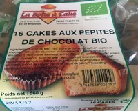 16 cakes aux pépites de chocolat bio
