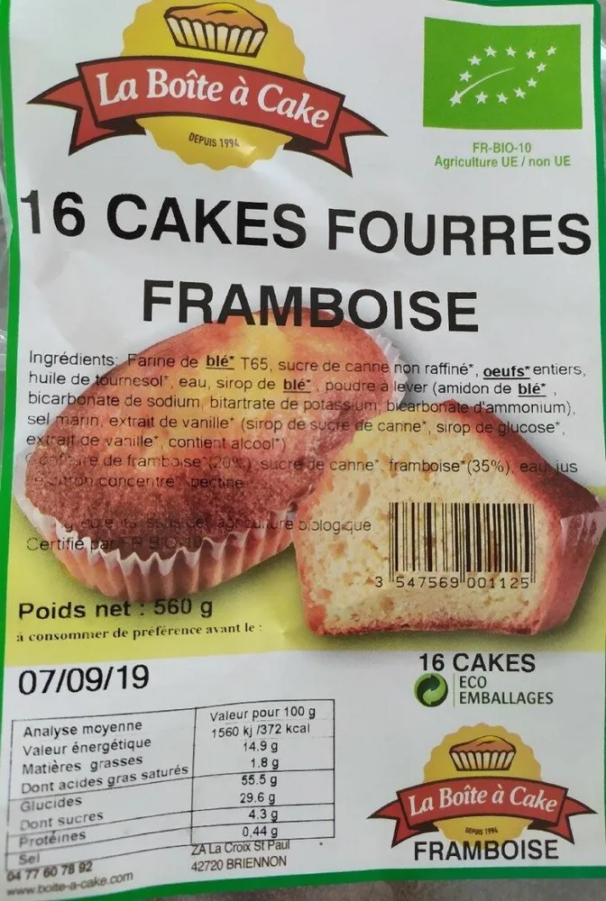 Cakes fourrés framboise