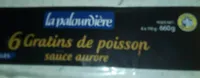 Gratins de poisson sauce aurore