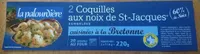 2 coquilles aux noix de St Jacques à la bretonne