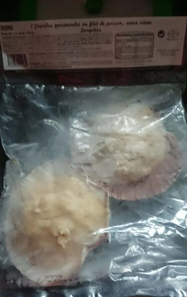 Coquille gourmandes au filet de poisson