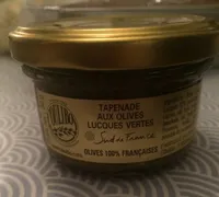 Tapenade aux olives lucques vertes
