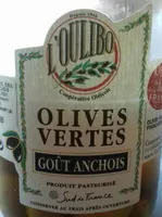 Olives vertes  gout anchois
