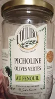 Picholine olives vertes au fenouil