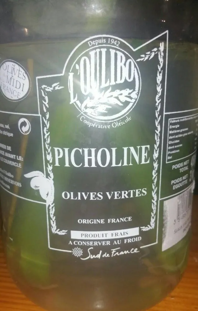 Seaux 3kg d'olive vertes