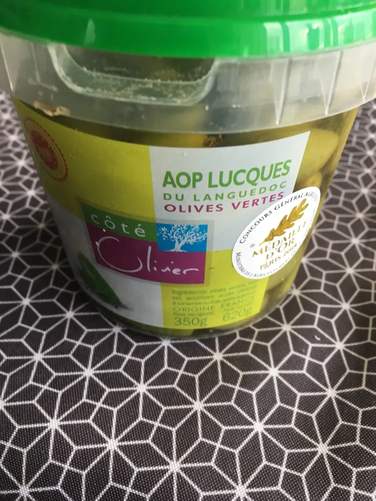 Olives vertes lucque seau