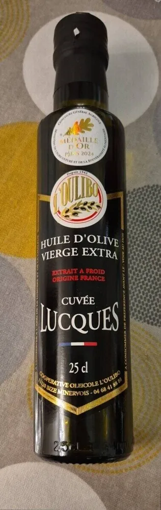Huile d'olive vierge extra cuvée Lucques