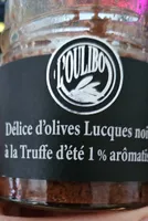 Délice d'olives Lucques noires à la Truffes d'été 1% aromatisée