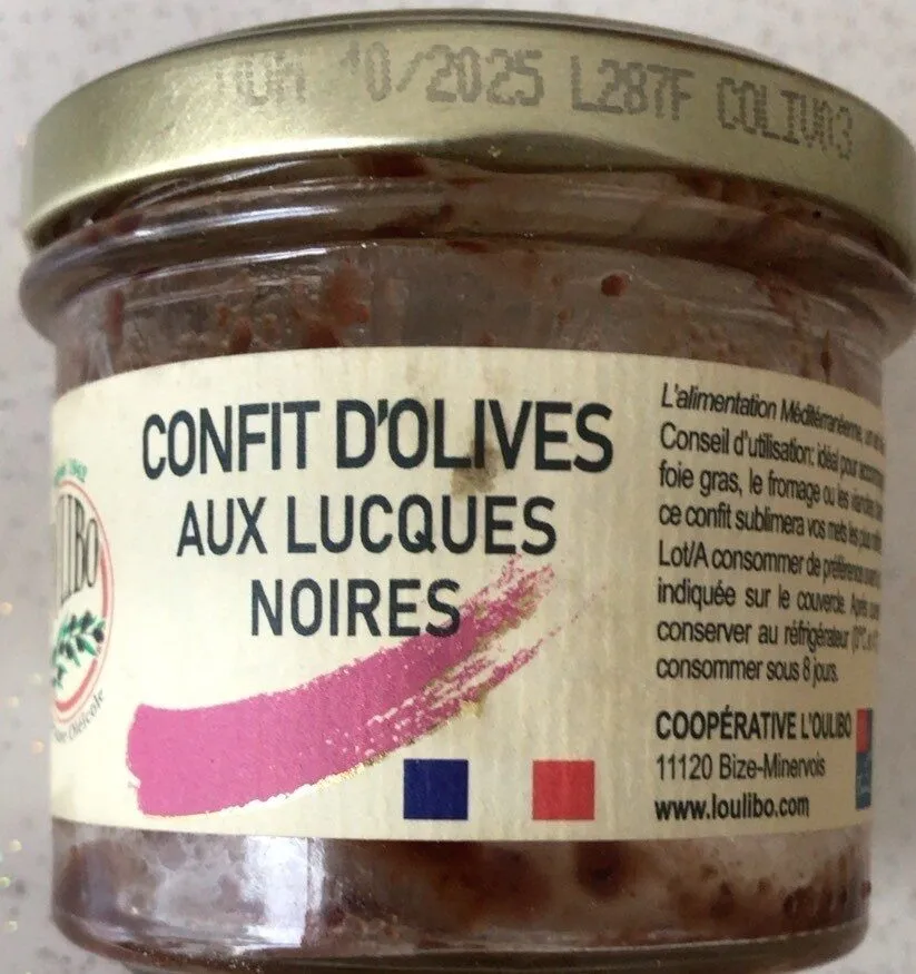 Confit d’olives aux lucques noires