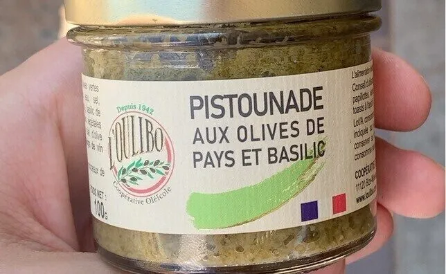 Pistounade olives vertes basilic