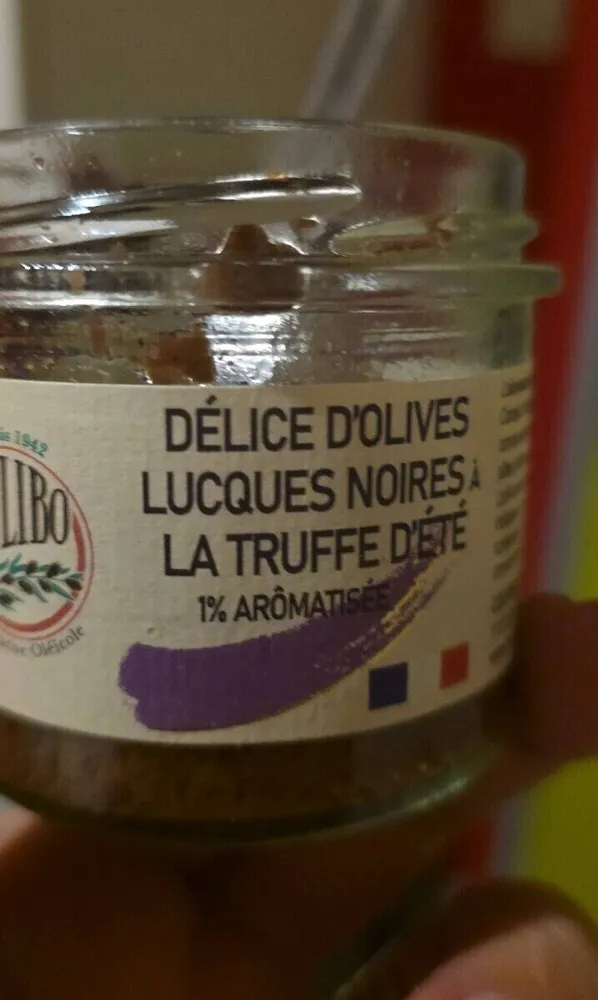 Délice dolives lucques noires à la truffe d'été