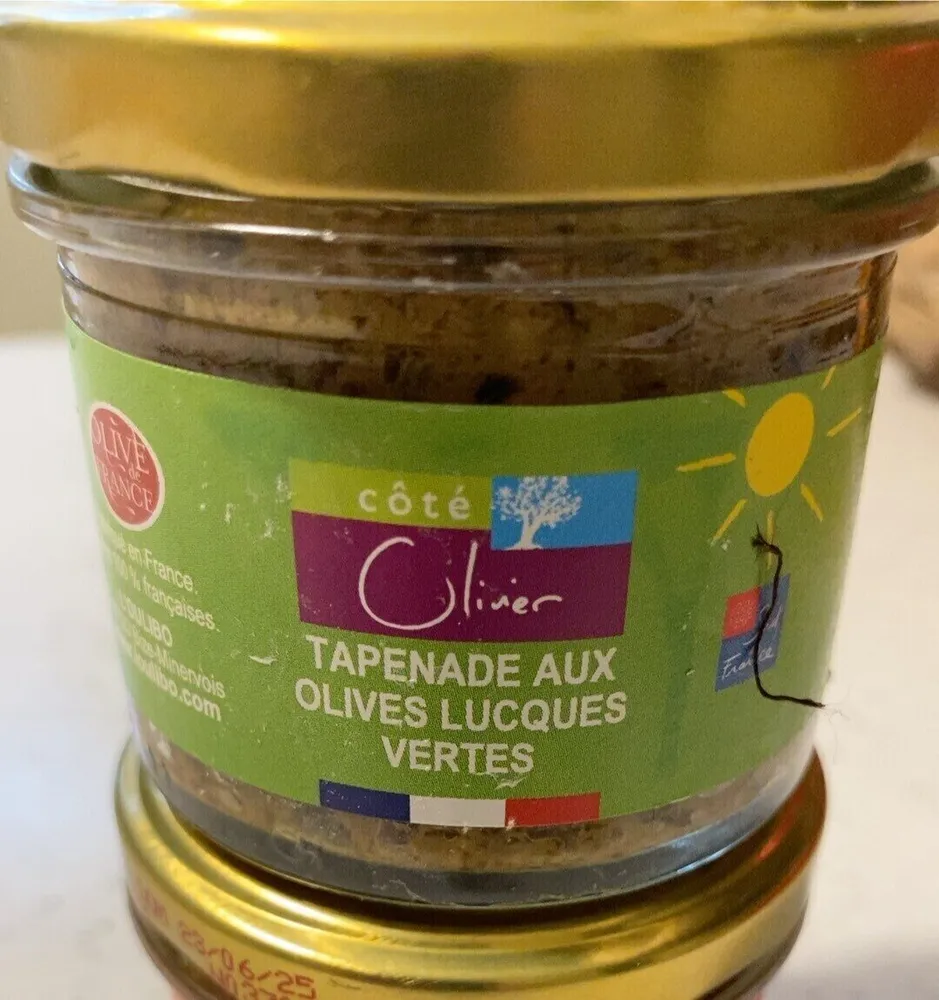 Tapenade aux olives lucques vertes